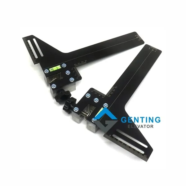 Elevator strong magnetic guide rail alignment