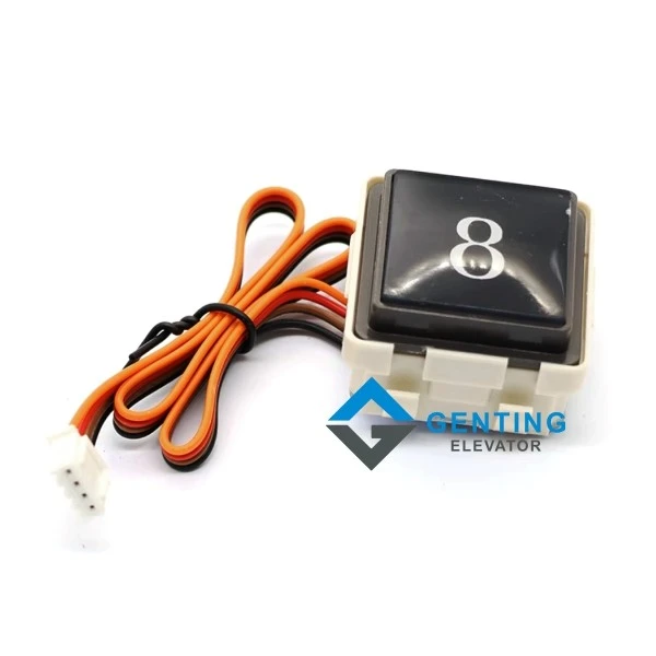 Fujitec elevator square black button MTD111
